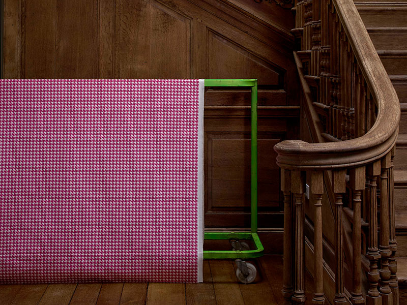Harper's Bazaar Houndstooth Shocking Pink